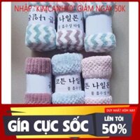 Combo 10 Khăn Mặt Kẻ Sọc Hàn Quốc 30x50, Siêu Mềm, Siêu Thấm Hút Nước Cực Tốt, Thích Hợp Mọi Loại Da