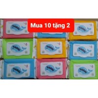 Combo 10 Khăn ướt Yanai cho bé 100g [ Mua 10 Tặng 2]