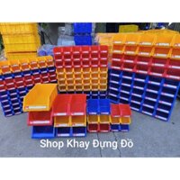 COMBO 10 Khay nhựa đựng đồ nghề linh kiện kim khí. Có tem và chân