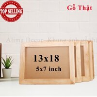 Combo 10 Khung Hình Treo Tường Để Bàn Bằng Gỗ Cao Su 13*18 - 5x7inch photo frame