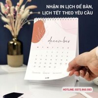 Combo 10 Lịch Để Bàn 2024 14x21cm In Ảnh Theo Yêu Cầu - Lịch chữ A Dọc Có Lịch Âm Giấy A5 In Sẵn
