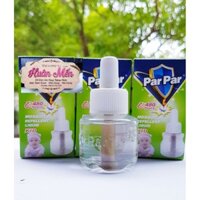 Combo 10 Lọ tinh dầu đuổi muỗi PARPAR VỎ XANH EM BÉ  an toàn hiệu quả cao sử dụng 30 ĐÊM