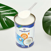 Combo 10 Lon Nước Cốt Dừa Tươi Nguyên Chất Vietcoco Coconut Cream Đóng Hộp Lon 160Ml - 400Ml Tại Shopsi24hcm