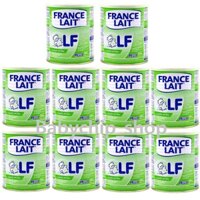 Combo 10 Lon Sữa France lait LF dành cho trẻ tiêu chảy, không dung nạp Lactose hộp 400g
