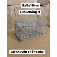 Combo 10 Lồng bẫy chuột đường mòn dưới 5 lạng 8x9x18cm chì.