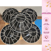 COMBO 10 Máng Ăn Cho Gà Vịt Chống Bới Kiểu Mới, Khung Sắt Chia Ô Chất Liệu Nhựa PP Dày Dặn Cứng Cáp