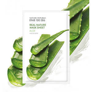 Combo 10 mặt nạ Nature Republic Real Nature Aloe Mask Sheet 23ml