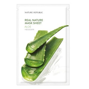 Combo 10 mặt nạ Nature Republic Real Nature Aloe Mask Sheet 23ml