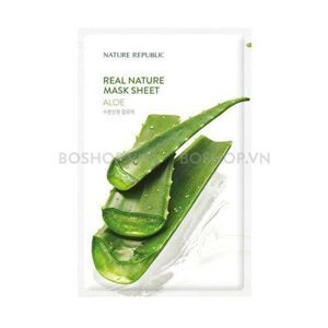 Combo 10 mặt nạ Nature Republic Real Nature Aloe Mask Sheet 23ml