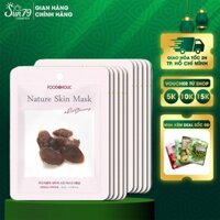 Combo 10 Mặt Nạ Nhân Sâm Săn Chắc Da, Giảm Thâm Nám Foodaholic Nature Skin Mask 23gx 10 - Red Ginseng