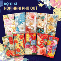 Combo 10 mẫu hoa vintage - 500 bao - Giấy C150 (tặng kèm túi bóng)