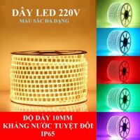 COMBO 10 MÉT ĐÈN LED DÂY ĐÔI 2835 CHỐNG NƯỚC - TẶNG KÈM CỤC NGUỒN