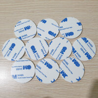 Combo 10 miếng dán keo 2 mặt xốp siêu dính - Tròn 4cm