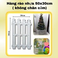 Combo 10 miếng hàng rào trắng cao 50cm x 30cm trang trí Noel, trang trí sân vườn (Vườn Sài Gòn)