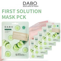 Combo 10 miếng mặt nạ tinh chất Dưa Leo Dabo Mask Pack Cucumber Hàn Quốc