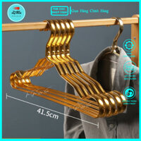 Combo 10 Móc Nhôm vàng, bạc, Móc áo shop, móc áo nhôm dẹt si mạ cao cấp