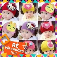 Combo 10 mũ len tóc giả, nón tóc giả ( sỉ)