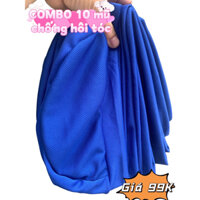 COMBO 10 mũ lót trong bảo hiểm màu XANH BÍCH giúp hạn chế mồ hôi và giảm gàu ngứa