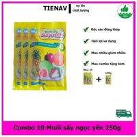 Combo 10 Muối sấy ngọc yến 250g chấm hoa quả trái cây gia vị bếp đặc sản đồng tháp
