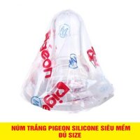 Combo 10 núm vú trắng Pigeon siêu mềm