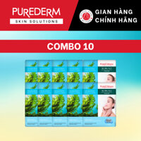 [COMBO 10] Purederm Mặt Nạ giấy collagen chiết xuất Rong Biển 18g