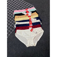 combo 10 quần chip nữ cao cấp cotton lạnh phối ren mặc rất bền