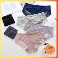 [Combo 10] Quần Lót Nữ Đúc Su Phối Ren Không Lộ Viền Kháng Khuẩn 2212