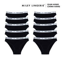 Combo 10 Quần Lót Nữ Vải Sợi Tre Bamboo Miley Lingerie - FBS-01 - Đen - XL