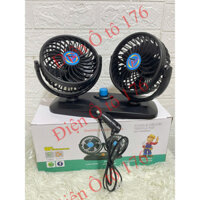 COMBO 10 quạt mini ô tô cỡ lớn. Quạt ô tô điện 12v và 24v có tẩu sạc