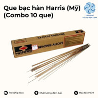 Combo 10 que bạc hàn Harris (Mỹ) - Que bạc hàn Mỹ loại tốt - Que hàn ống đồng Mỹ