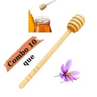 [Combo 10] Que gỗ Lấy Mật, Cây khoấy mật Ong Bằng Gỗ có Sẵn
