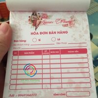 Combo 10 quyển hoá đơn bán hàng shop váy cưới