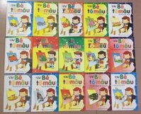 Combo 10 quyển sách tô màu cho bé 5 - 6 tuổi + tặng 1 hộp sáp 12 màu