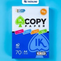 Combo 10 ream Giấy in A4, giấy photo IK Copy 70 gsm đều màu không gợn sóng,độ dày cao,chữ in không lem nhòe 500 tờ/Ream