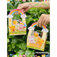 Combo 10 set hộp giấy kèm ly đựng bánh mùa trung thu