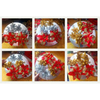 Combo 10 sét phụ kiện trang trí tháp bánh, nước ngọt, giỏ quà ngày tết - phụ kiện hoa