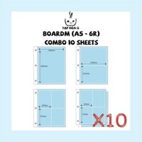 COMBO 10 SHEETS/ TỜ BOARDM DÙNG CHO BINDER BÌA A5 - 6 CÒNG (NHIỀU LOẠI)