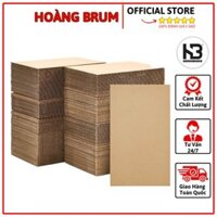 Combo 10 Tấm Bìa Carton Sóng 3 Lớp, Kích Thước 50x100cm Bọc Hàng Dễ Vỡ, Làm Vách Ngăn
