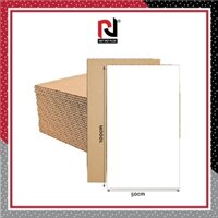 Combo 10 tấm Bìa carton sóng 3 lớp, khổ 50x100cm, đóng hàng gốm sứ, chống sốc bọc hàng dễ vỡ