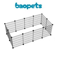 Combo 10 Tấm Sắt Lưới Ghép Chuồng Quây, Lồng Sắt Cho Chó Mèo (Lưới Mắt Nhỏ)- Baopets