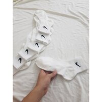 Combo 10 Tất thể thao cổ Trung Nike trắng ( Tặng Kèm 3 đôi ) - Free ship + Quà tặng Loved socks by TatsTats.vn