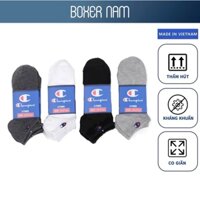 [Combo 10] Tất Vớ Nam Nữ Cổ Ngắn Cham Khử Mùi Kháng Khuẩn Chất Cotton Mềm Mại Dày Dặn Thoáng Khí Boxer nam