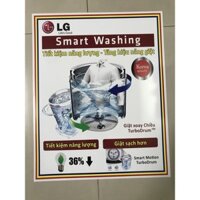 Combo 10 tem dán máy giặt LG/ Combo 10 miếng dán máy giặt LG (mẫu 1)