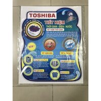 Combo 10 tem dán máy giặt Toshiba/ Combo 10 miếng dán máy giặt Toshiba (mẫu 8)