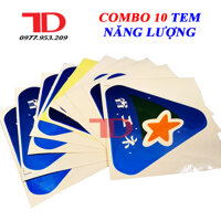 Combo 10 Tem Năng Lượng Nhiều Loại - TAM GIÁC BLUE