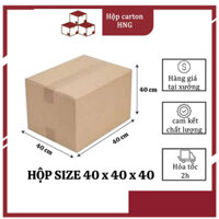 Combo 10 Thùng Carton Chuyển Nhà 3 Lớp Size To 40x40x40, Hộp Carton Đóng Gói Hàng Hóa Size To.