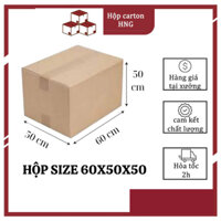 Combo 10 Thùng Carton Chuyển Nhà 3 Lớp Size To 60x50x50, Hộp Carton Đóng Gói Hàng Hóa Size To.