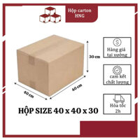 Combo 10 Thùng Carton Chuyển Nhà 3 Lớp Size To 40x40x30, Hộp Carton Đóng Gói Hàng Hóa Size To.