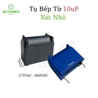 Combo 10 Tụ bếp từ 10uF 400V đứng - XÁC NHỎ - linh kiện điện tử QUỲNH DIỄN