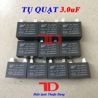 Combo 10 tụ quạt 3.0uf, capa quạt 3.0 TD Điện lạnh Thuận Dung